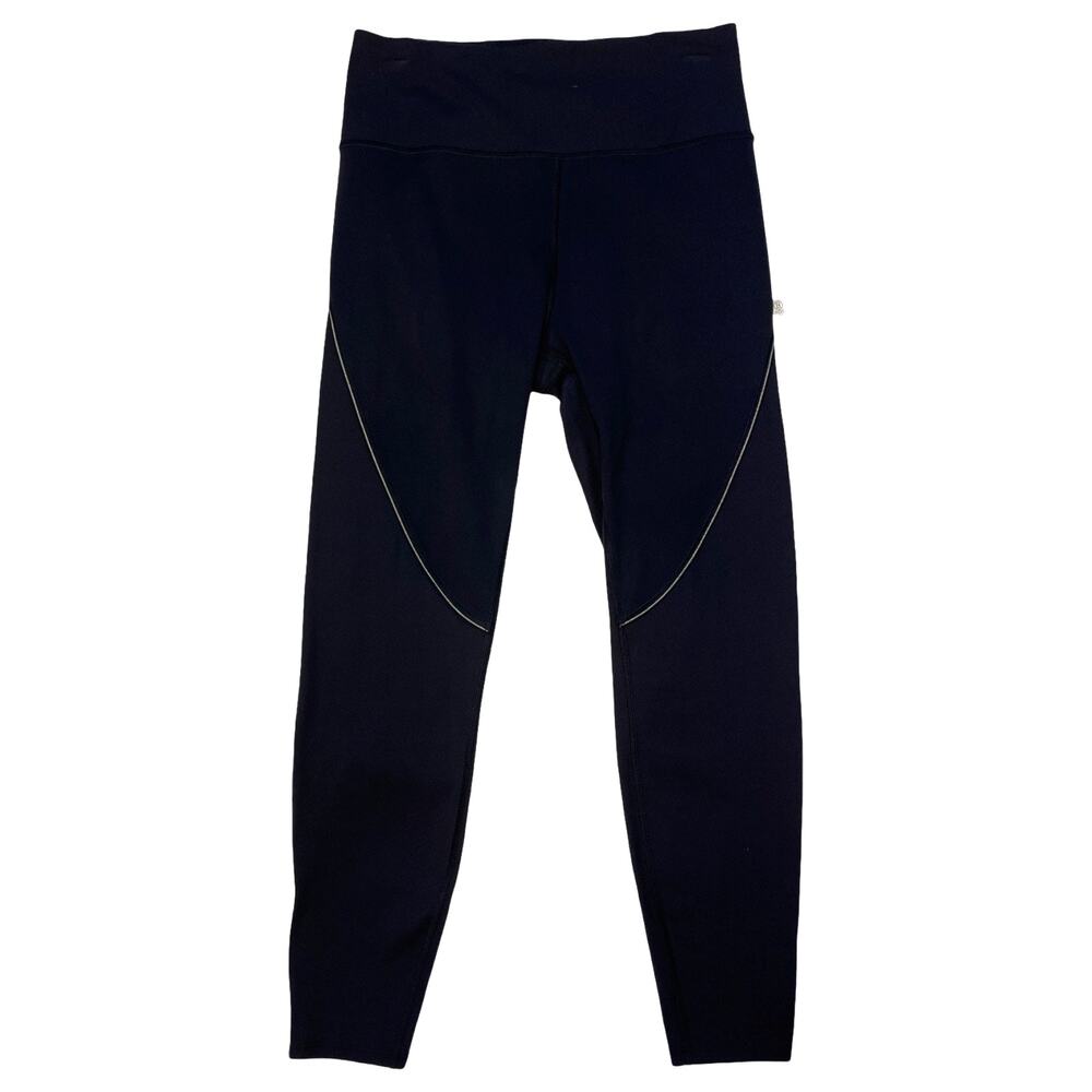 Athleta Cold Front Hybrid Run Tight Black Reflective Leggings Women’s M
